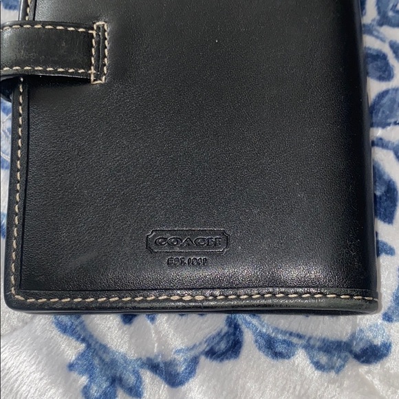 Coach Accessories Coach Passport Id Holder Black Leather Poshmark